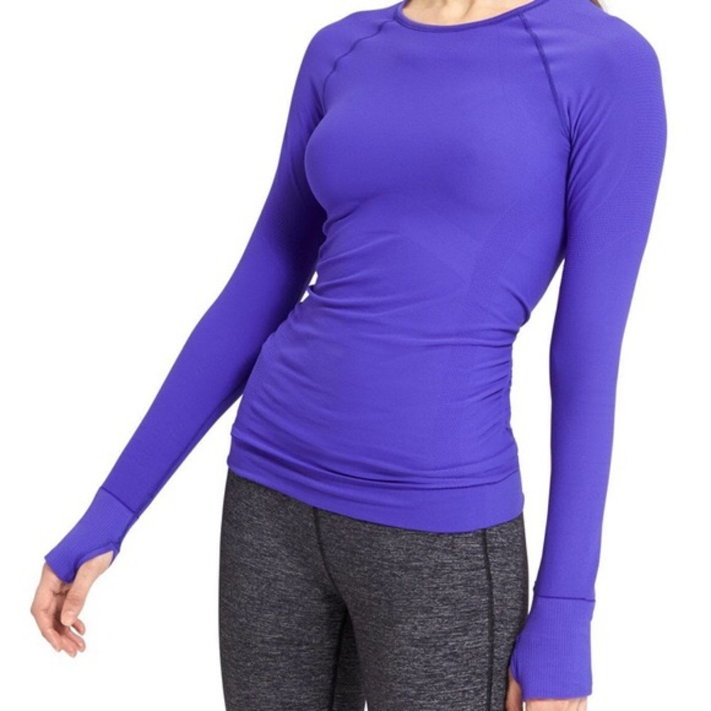 Athleta long sleeve purple shirt